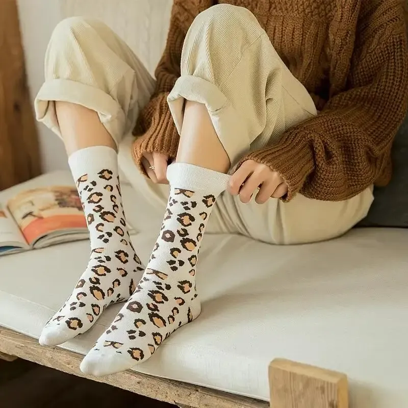 Chaussettes Léopard Femme
